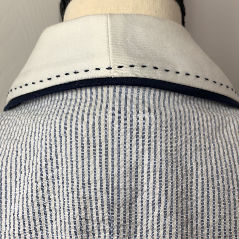 Vintage Harvè Benard Seersucker Blazer - Picture 7 of 14